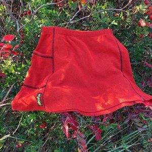 MELANZANA MICRO GRID FLEECE SKIRT